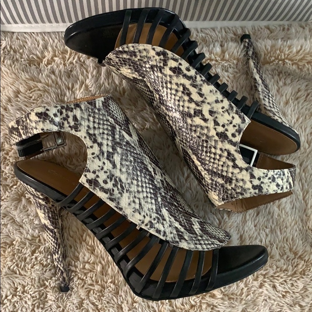 Women’s snakeskin heels